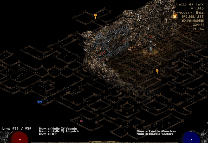 Halls of Pain Completed Map on Hell